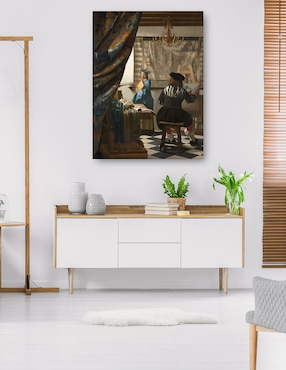 Cuadro decorativo El arte de pintar técnica mixta Cuadros Jr Gente