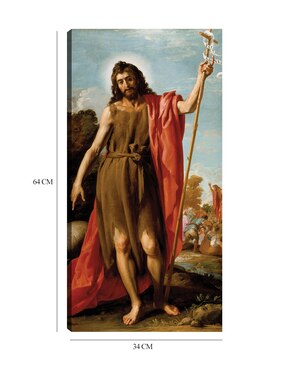 Cuadro decorativo San Juan Bautista en el desierto (1635) técnica mixta Cuadros Jr Figuras Celestiales