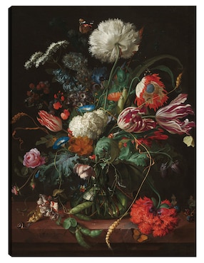 Cuadro Decorativo Jarrón De Flores, C. 1660 Técnica Mixta Cuadros Jr Ramos