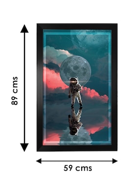 Cuadro decorativo Pixelarte astronauta