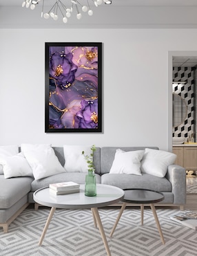 Cuadro decorativo Pixelarte diseño mármol