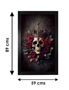 Cuadro decorativo Pixelarte diseño calavera