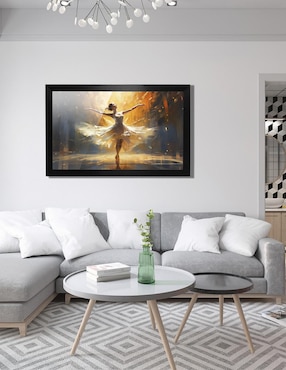 Cuadro decorativo Pixelarte bailarina