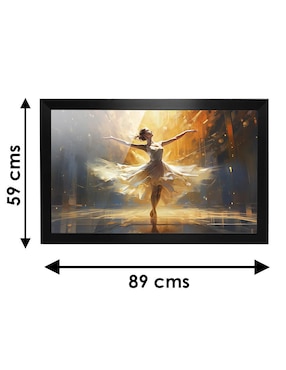 Cuadro decorativo Pixelarte bailarina