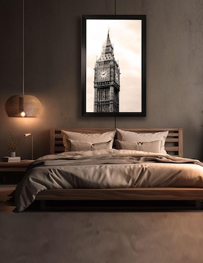 Cuadro decorativo Pixelarte big ben