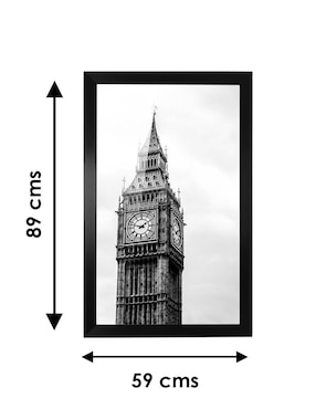 Cuadro decorativo Pixelarte big ben