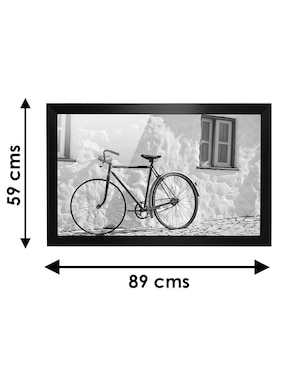Cuadro decorativo Pixelarte bike