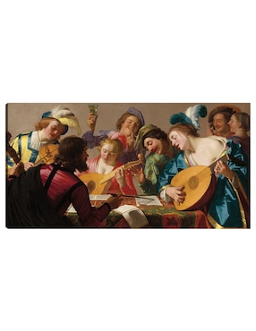 Cuadro decorativo técnica mixta Cuadros Jr Música