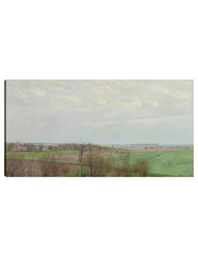 Cuadro Decorativo Vista Del Fiordo De Roskilde, Principios De La Primavera (1903) - Impresión En Lienzo Técnica Mixta Cuadros Jr Campos