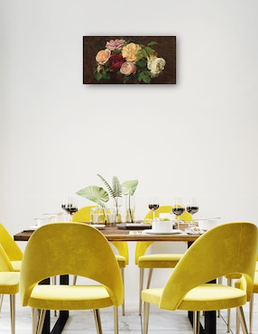 Cuadro decorativo técnica mixta Cuadros Jr Arreglo Floral