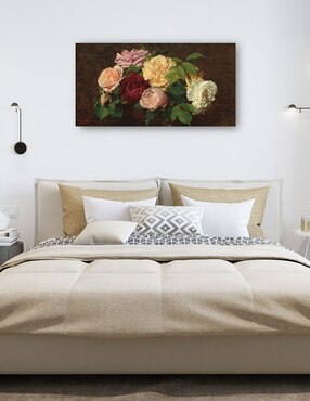 Cuadro decorativo técnica mixta Cuadros Jr Arreglo Floral