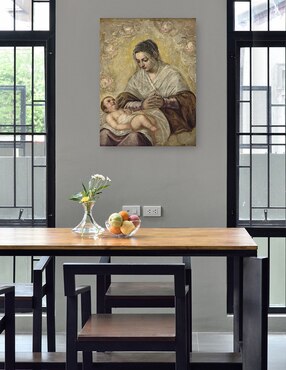 Cuadro decorativo técnica mixta Cuadros Jr Vírgenes