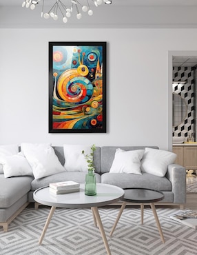 Cuadro decorativo Pixelarte caracol