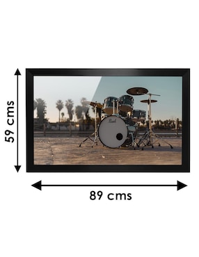 Cuadro decorativo Pixelarte drums