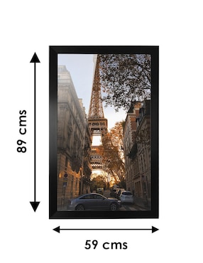Cuadro decorativo Pixelarte torre eifel