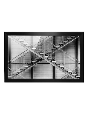 Cuadro decorativo Pixelarte escalera