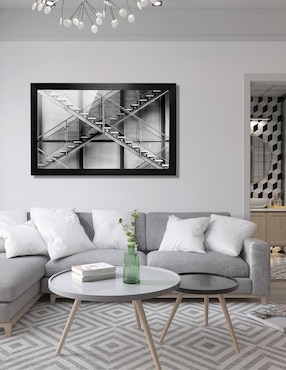 Cuadro decorativo Pixelarte escalera