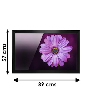 Cuadro decorativo Pixelarte flor