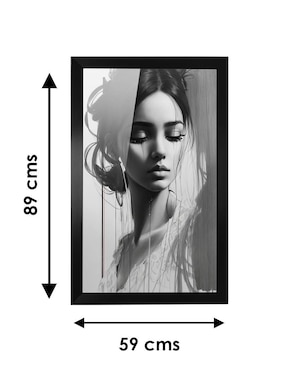 Cuadro decorativo Pixelarte mujer