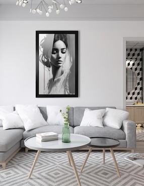 Cuadro decorativo Pixelarte mujer