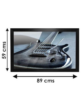Cuadro decorativo Pixelarte guitarra