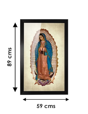 Cuadro decorativo Pixelarte virgen