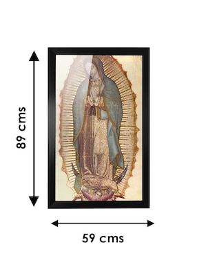 Cuadro decorativo Pixelarte virgen de guadalupe