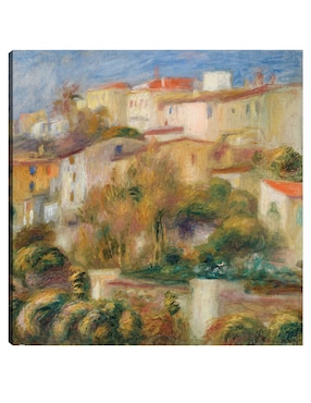 Cuadro decorativo Casas en una colina (1908) técnica mixta Cuadros Jr Campos