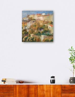 Cuadro decorativo Casas en una colina (1908) técnica mixta Cuadros Jr Campos