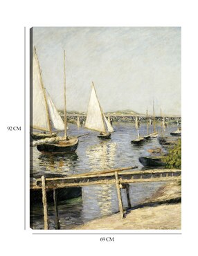 Cuadro decorativo Veleros en Argenteuil (hacia 1888) técnica mixta Cuadros Jr Navegación