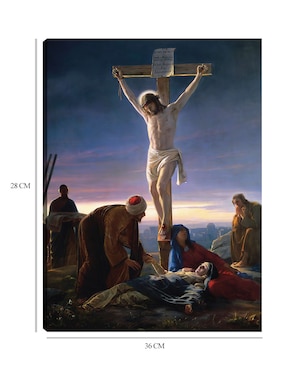 Cuadro decorativo Cristo en la cruz (1870) técnica mixta Cuadros Jr Figuras Celestiales