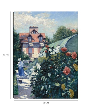 Cuadro decorativo Dalias, jardín de Petit Gennevilliers (1893) técnica mixta Cuadros Jr Primavera