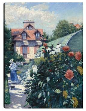 Cuadro decorativo Dalias, jardín de Petit Gennevilliers (1893) técnica mixta Cuadros Jr Primavera