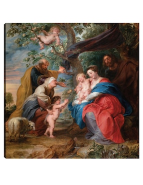 Cuadro decorativo La Sagrada Familia bajo un manzano (c. 1632) técnica mixta Cuadros Jr Figuras Celestiales