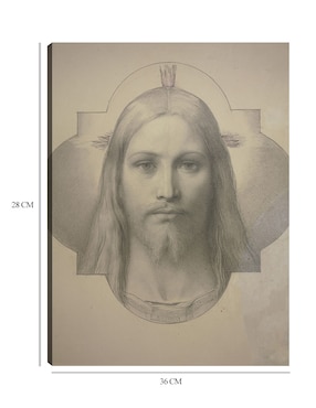 Cuadro decorativo La cabeza de cristo técnica mixta Cuadros Jr Figuras Celestiales