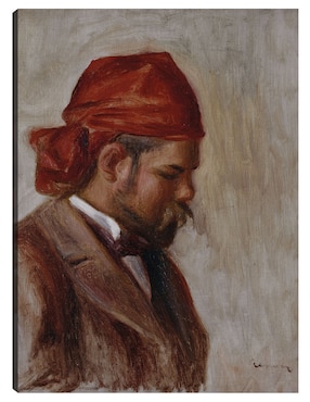 Cuadro Decorativo Retrato De Ambroise Vollard Au Foulard Rouge (1899-1906) Técnica Mixta Cuadros Jr Retratos