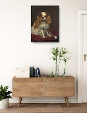 Cuadro decorativo Un rey charles spaniel técnica mixta Cuadros Jr Animales Domésticos