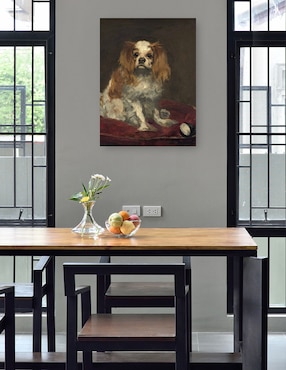 Cuadro decorativo Un rey charles spaniel técnica mixta Cuadros Jr Animales Domésticos