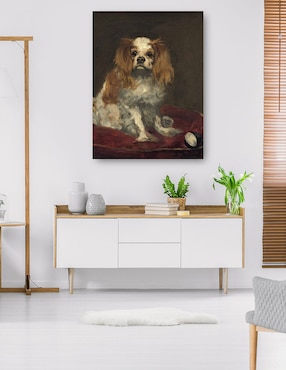 Cuadro decorativo Un rey charles spaniel técnica mixta Cuadros Jr Animales Domésticos