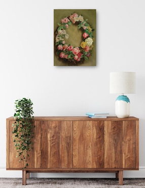 Cuadro decorativo Couronne de Roses (hacia 1858) técnica mixta Cuadros Jr Arreglo Floral