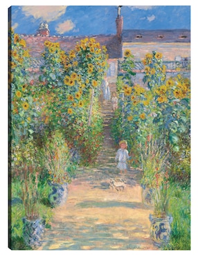 Cuadro decorativo El jardín del artista en Vetheuil técnica mixta Cuadros Jr Caminos