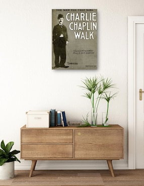 Cuadro decorativo Paseo de Charlie Chaplin (1915) técnica mixta Cuadros Jr