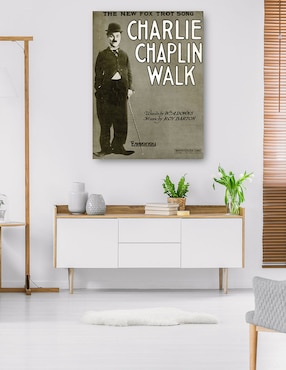 Cuadro decorativo Paseo de Charlie Chaplin (1915) técnica mixta Cuadros Jr