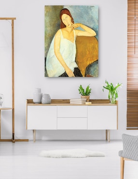 Cuadro decorativo Jeanne Hébuterne (1898-1920) Arte mural técnica mixta Cuadros Jr Retratos
