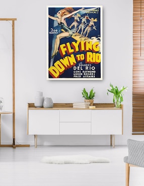 Cuadro decorativo Volando hacia Río [restaurado] técnica mixta Cuadros Jr Publicidad