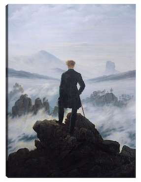 Cuadro decorativo El caminante sobre el mar de niebla, 1818 técnica mixta Cuadros Jr Retratos
