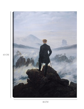 Cuadro decorativo El caminante sobre el mar de niebla, 1818 técnica mixta Cuadros Jr Retratos