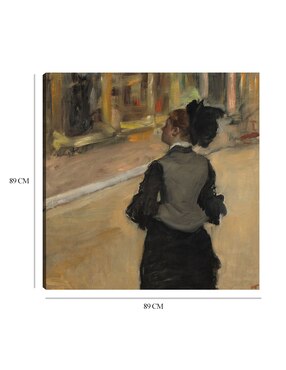 Cuadro decorativo Mujer vista desde atrás técnica mixta Cuadros Jr Retratos