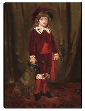 Cuadro decorativo Eddy Cassatt técnica mixta Cuadros Jr Retratos