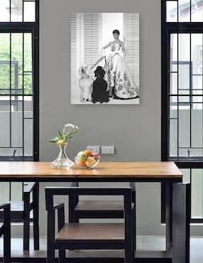 Cuadro decorativo Audrey Hepburn en Sabrina (1954) técnica mixta Cuadros Jr Retratos
